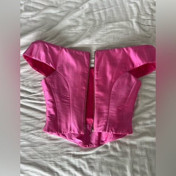 ROZIE CORSETS
Off-The-Shoulder Silk Corset Top - Picture 7 of 14